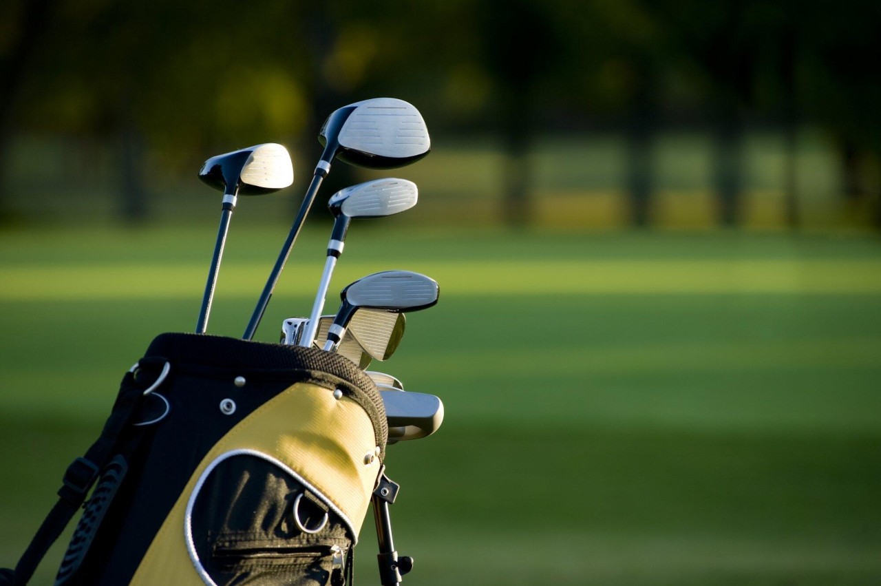 a-set-of-new-golf-clubs-on-a-bag